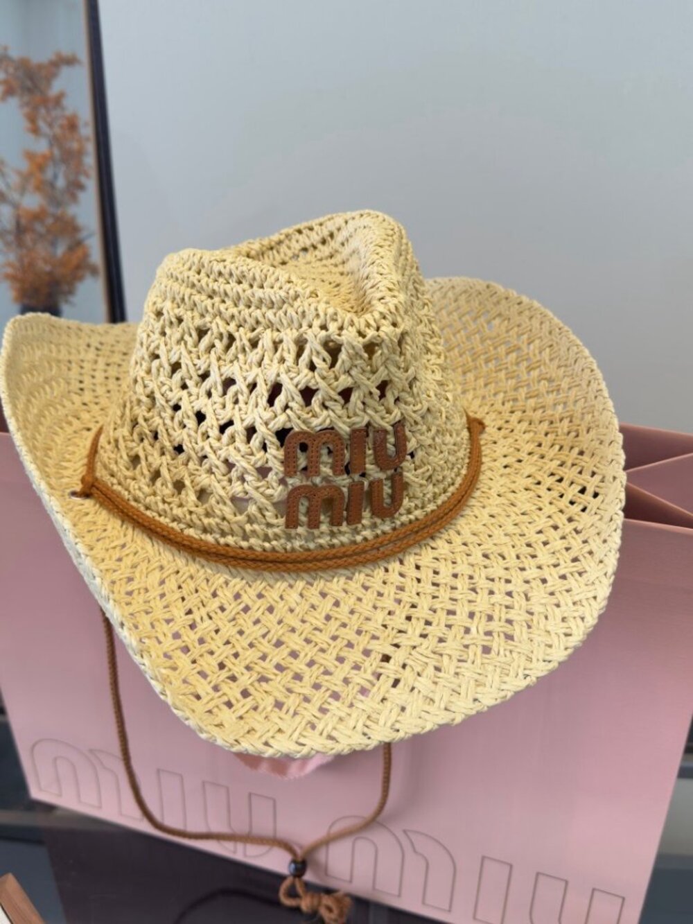 🌟MIU MIU🌟 summer straw hat - Picture 5 of 7